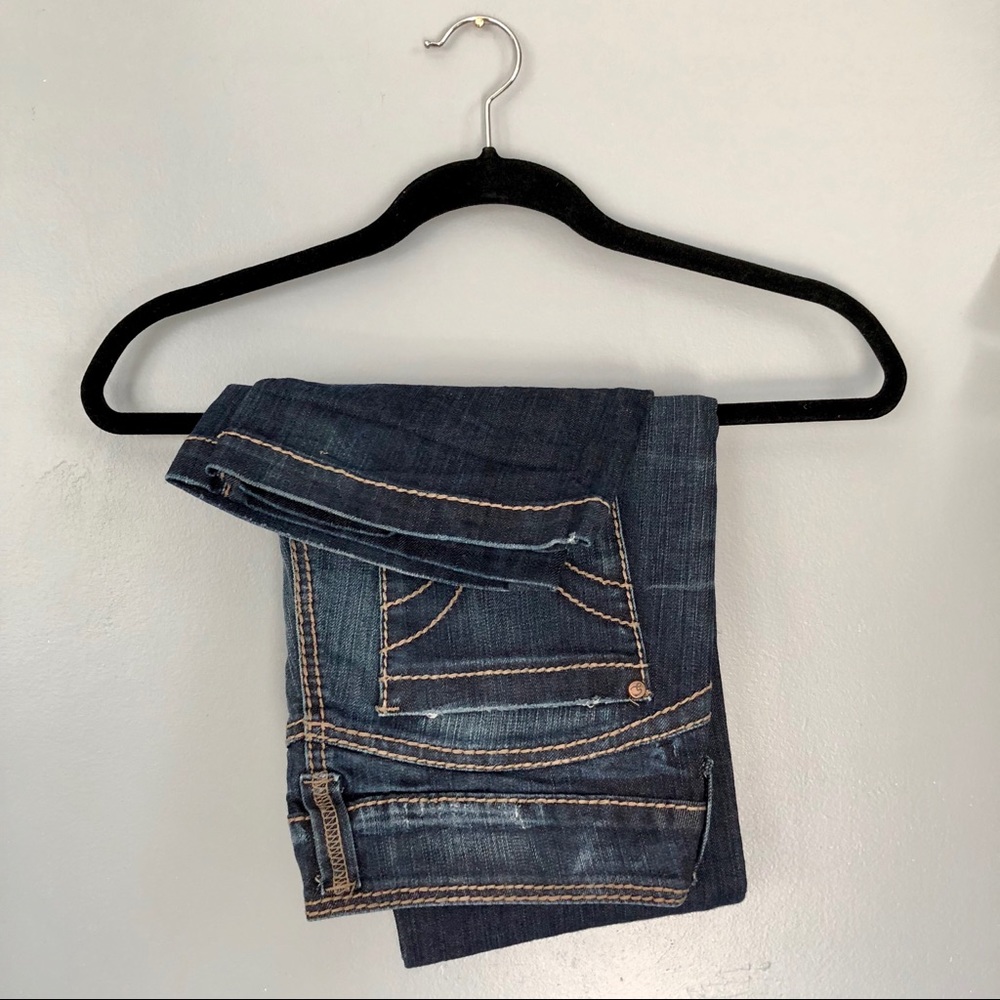 vintage low rise boot denim